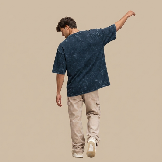 Unisex Acid Washed Oversized Tee JACHIN