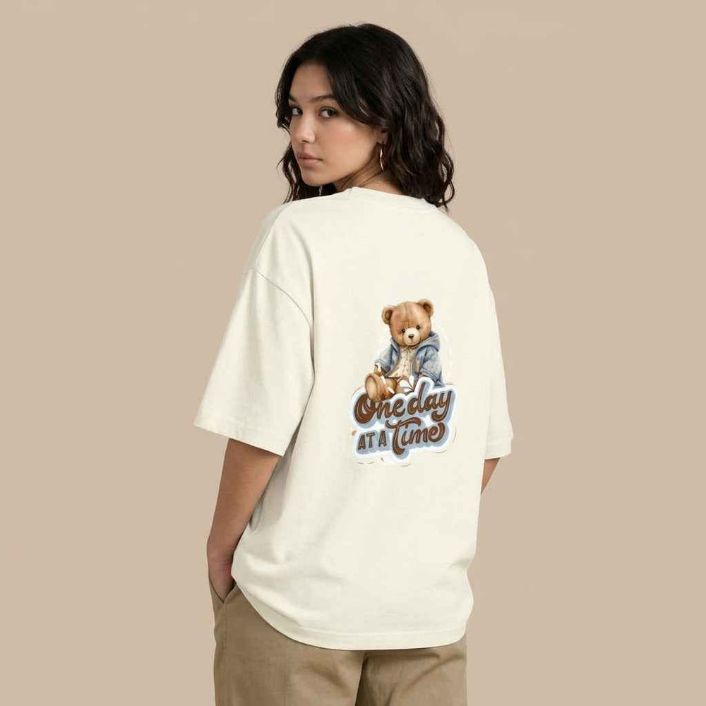 JACHIN Women Teddy edition Oversized T-Shirt