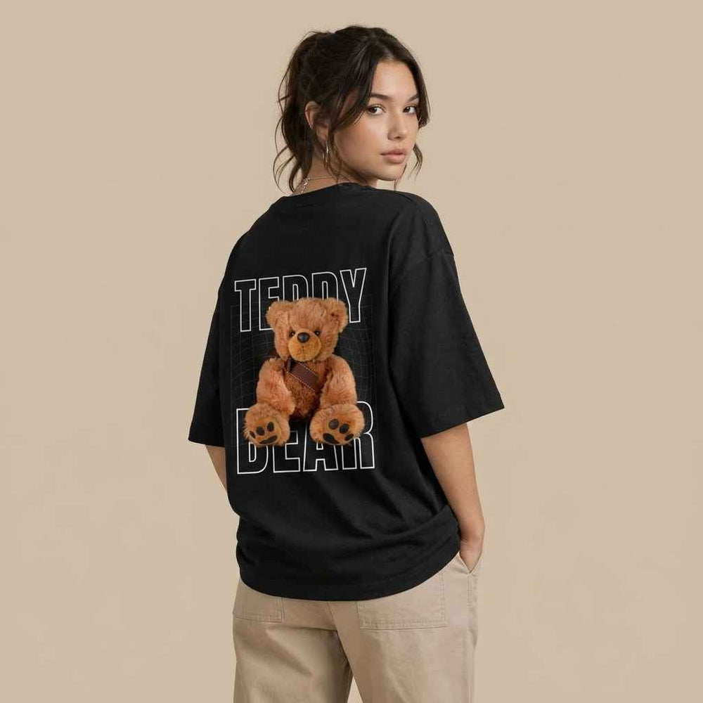 JACHIN Women Teddy edition Oversized T-Shirt
