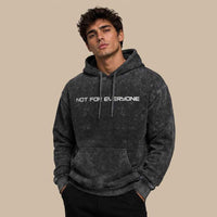 NOT FOR EVERYONE ACID WASH OVERSIZED HOODIE