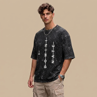 Unisex Acid Washed Oversized Tee JACHIN