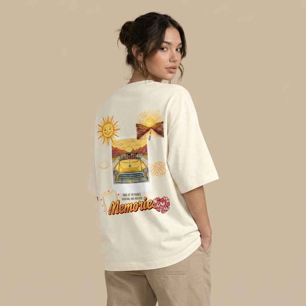 Made Of Memories Oversized Terry T-Shirt