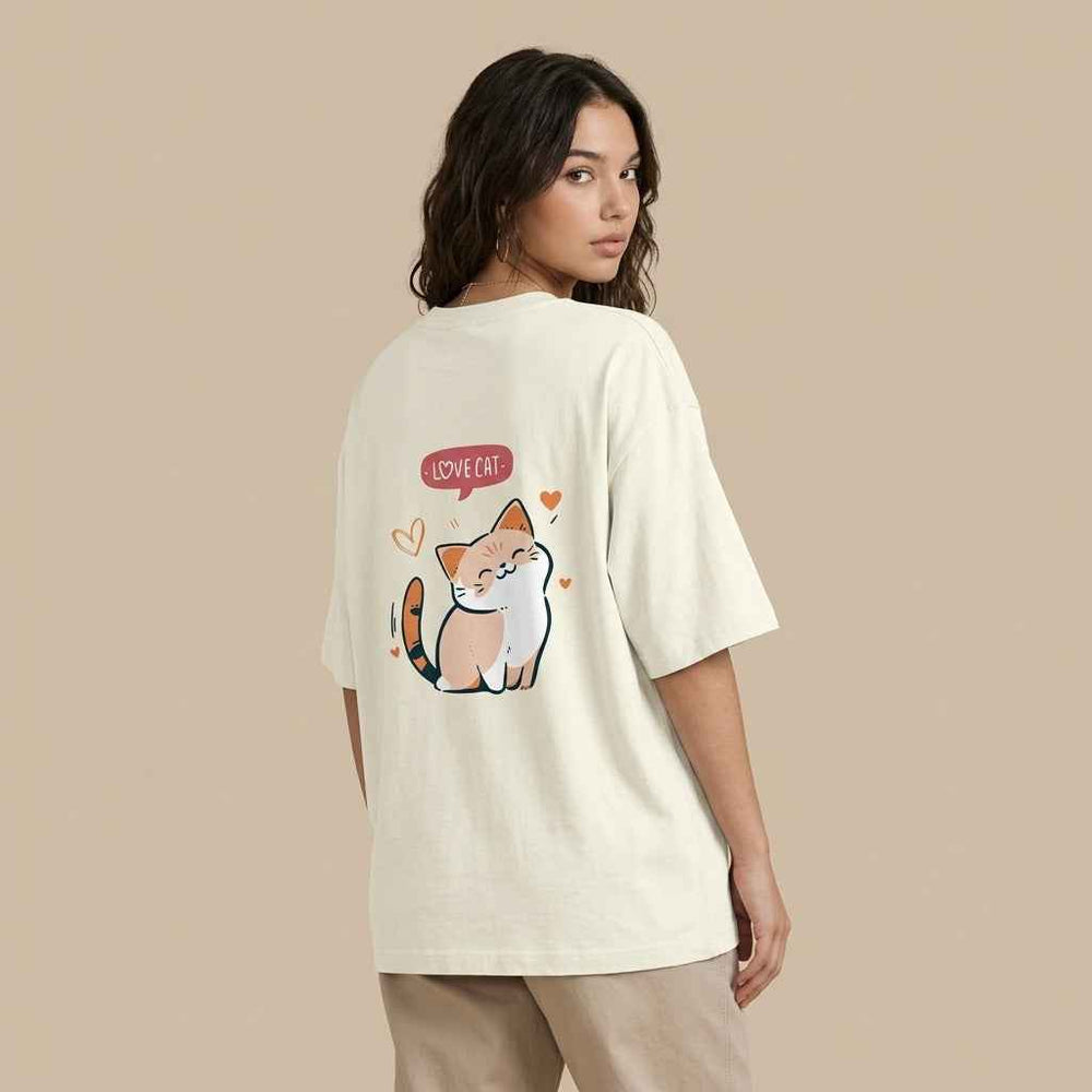 JACHIN Women cute  edition Oversized T-Shirt