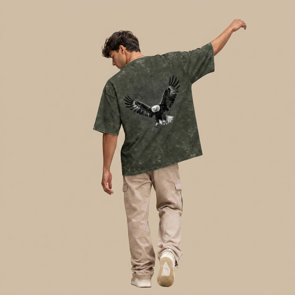 Unisex Acid Washed Oversized Tee JACHIN