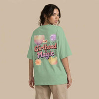 Girlhood Is Magic Oversized Terry T-Shirt