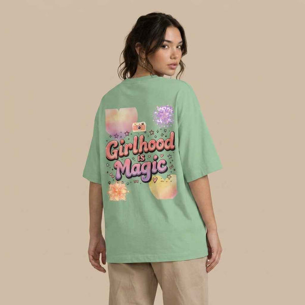 Girlhood Is Magic Oversized Terry T-Shirt