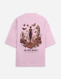 She Chose Herself Oversized Terry T-Shirt