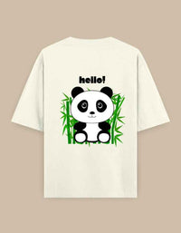 JACHIN Women Panda edition Oversized T-Shirt