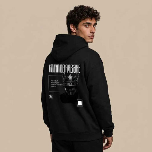 Crown made of pressure heavyweight fleece Hoodie