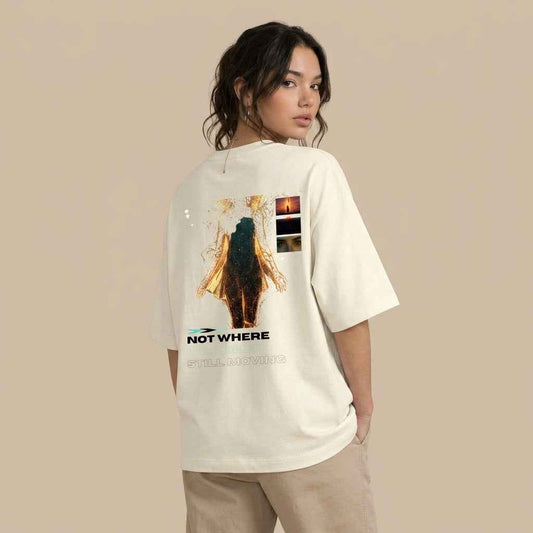 Not Where I Planned, Still Moving Oversized Terry T-Shirt