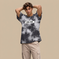 CHILL MAN TIE-DYE WAVE OVERSIZED T-SHIRT JACHIN