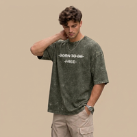 Unisex Acid Washed Oversized Tee JACHIN