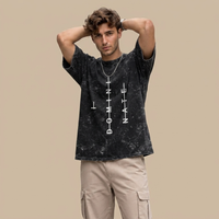 Unisex Acid Washed Oversized Tee JACHIN