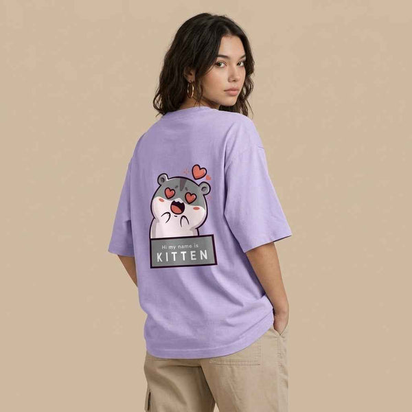 JACHIN Women cute  edition Oversized T-Shirt