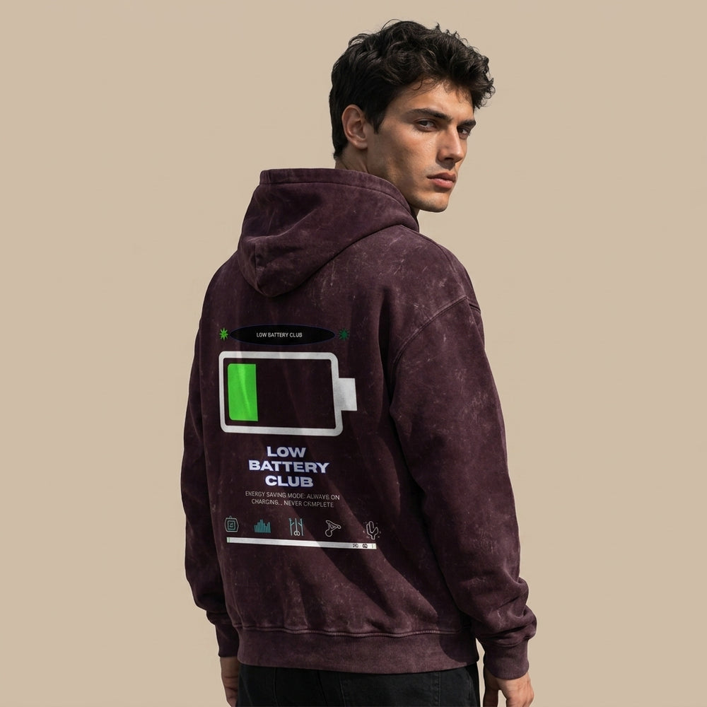 Unisex Acid Washed Hoodie JACHIN