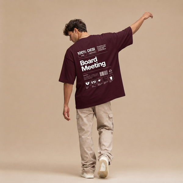 Board Meeting Oversized Terry T-Shirt JACHIN