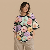 Kawaii Art bloomverse Oversized T shirt JACHIN