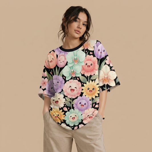 Kawaii Art bloomverse Oversized T shirt JACHIN