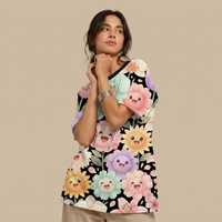 Kawaii Art bloomverse Oversized T shirt JACHIN